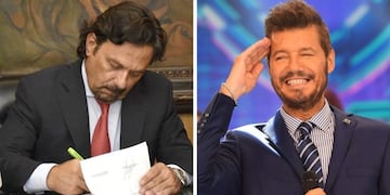 Marcelo Tinelli y Gustavo Sáenz