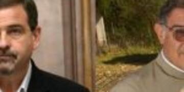 El ex vicegobernador Carlos Ciurca y el cura Fernando Yau00f1ez.