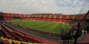 El Estadio Brigadier General Estanislao López está cerrado desde el inicio de la pandemia\u002E (@colonoficial)