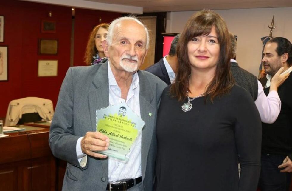 Carlos Paz: el Concejo distinguió a Eldor Bertorello