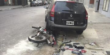 Mujer atropelló a motochorro en Balvanera