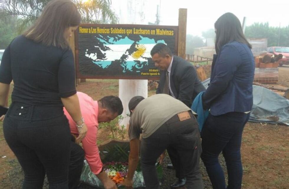 La Municipalidad de Iguazú organizó un acto en honor a Malvinas