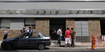 El hombre herido fue trasladado al Sanatorio Laproda