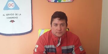 Director de Defensa Civil municipal Ricardo bucarey