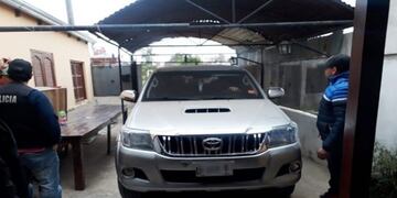 Camioneta con pedido de secuestro en el Barrio Cono Sur