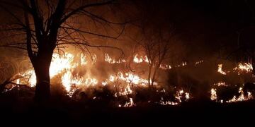 El cerco de fuego en La Quintana, difícil de contener\u002E
