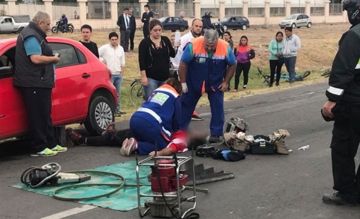 El ciclista perdió la vida en el acto\u002E (Foto: Diario El Ciudadano)