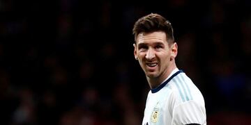 Soccer Football - International Friendly - Argentina v Venezuela - Wanda Metropolitano, Madrid, Spain - March 22, 2019 Argentina's Lionel Messi looks dejected REUTERS/Juan Medina TPX IMAGES OF THE DAY madrid españa partido amistoso internacional futbol futbolistas partido seleccion argentina venezuela