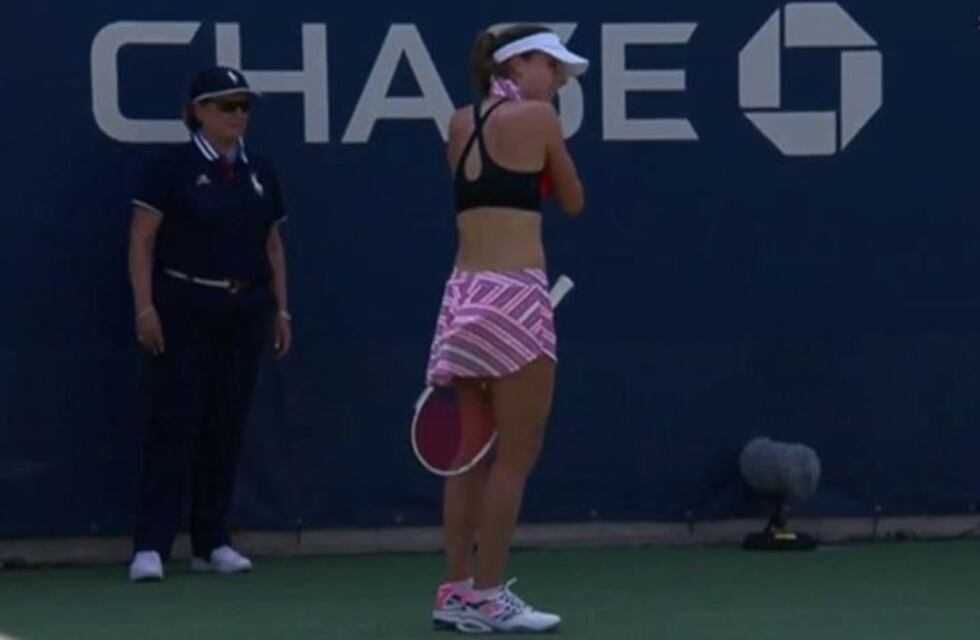Indignación en el US Open: una tenista fue sancionada por "exhibicionismo"