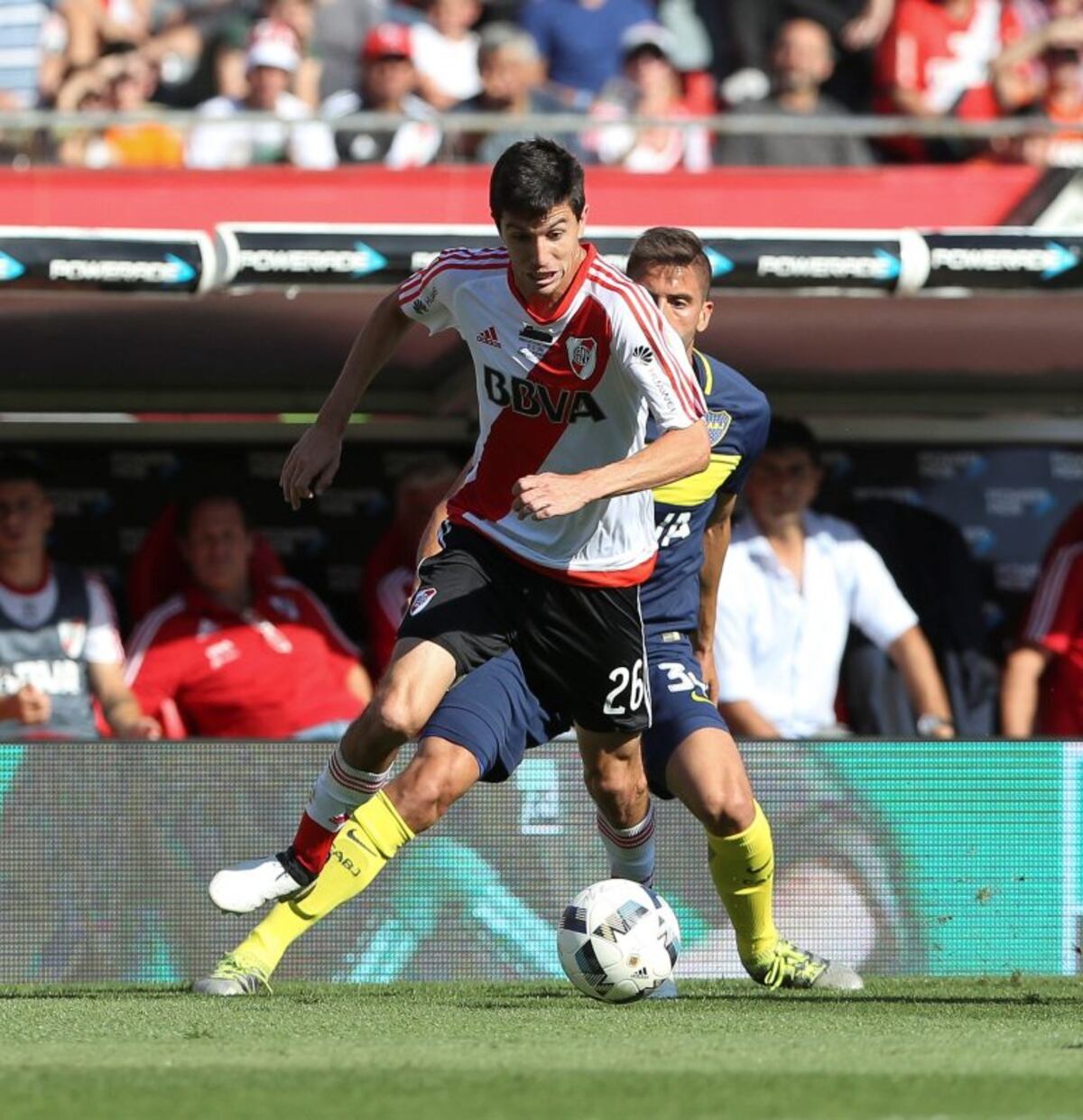 Nacho Fernández sufrió un leve desgarro y no jugará por Copa Argentina\nFoto: EFE/David Fernández