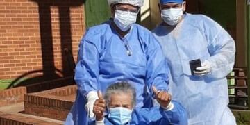 Con 85 años esta mujer de Andresito, Misiones, le ganó al coronavirus\u002E