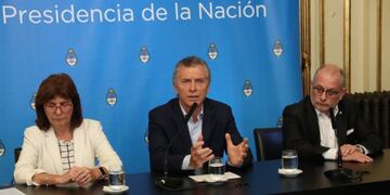 Mauricio Macri en conferencia\u002E