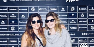 Dalma y Giannina en el estadio de Gimnasia (Foto:LaGaceta)