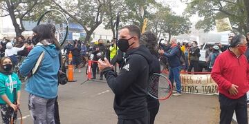 Deportistas reclamaron frente a la Quinta de Olivos poder volver a la actividad