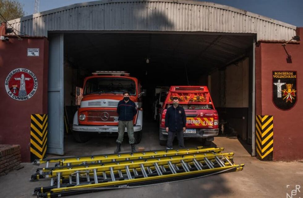 De Buenos Aires a La Cumbre: el "generoso regalo" que recibió el Cuartel de Bomberos