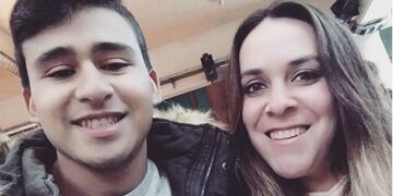La mujer asesinada y su novio