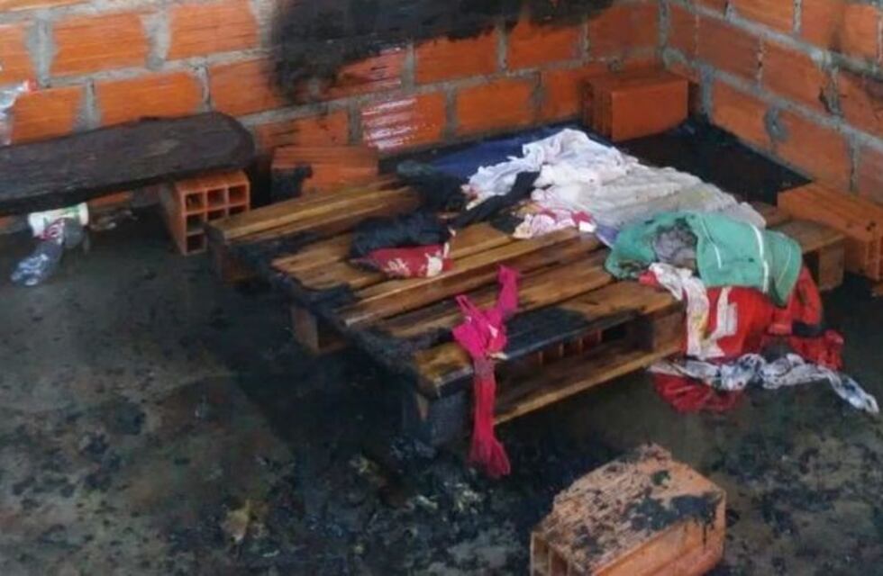 Violento golpeó a su pareja y prendió fuego su casa