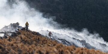 Incendio en el cerro Ancasti\u002E