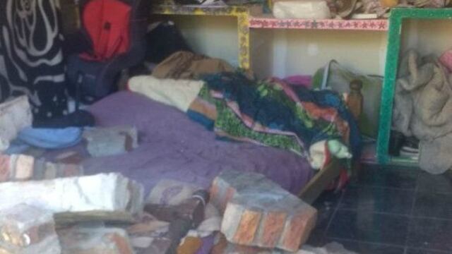 Casa destruida en barrio Nuevo Alberdi