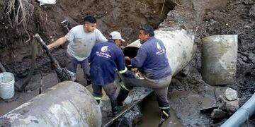 Rotura acueducto Río Grande en San Luis