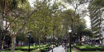 Imagen de la plaza Pringles antes de la remodelación\u002E