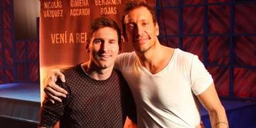 Messi y Nico Vázquez