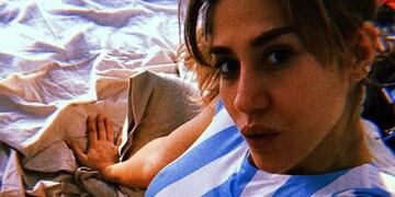 Jimena Barón, muy hoy para alentar a la Selección Argentina frente a Croacia\u002E