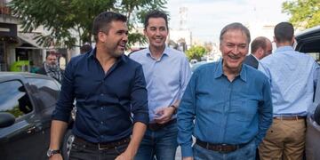 Juan Schiaretti, Facundo Torres, Manuel Calvo en Alta Gracia