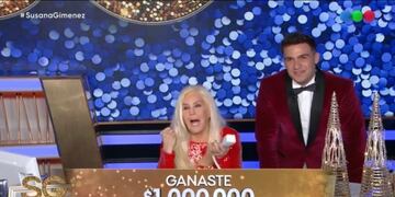 Correntina ganó en el programa de Susana Giménez\u002E