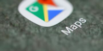 FILE PHOTO: The Google Maps app logo is seen on a smartphone in this picture illustration taken September 15, 2017\u002E REUTERS/Dado Ruvic/Illustration/File Photo