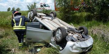 Volcó una pampeana cerca de Realicó (Infotec)