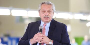 Alberto Fernández en Cañuelas (Foto: Presidencia)