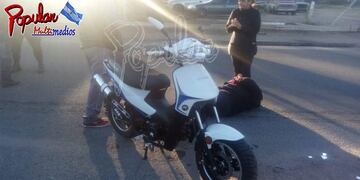 accidente moto San luis