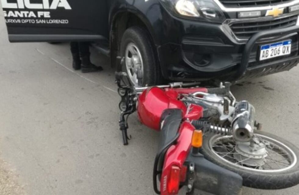 Chocó a un patrullero, escapó y lo atraparon