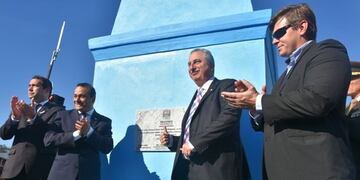 Acto del Día de la Bandera en Misiones\u002E (Foto: @passalacquaok)