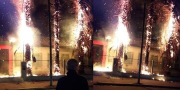 Prendieron fuego en IPEM nº175 de Villa Azalais\u002E