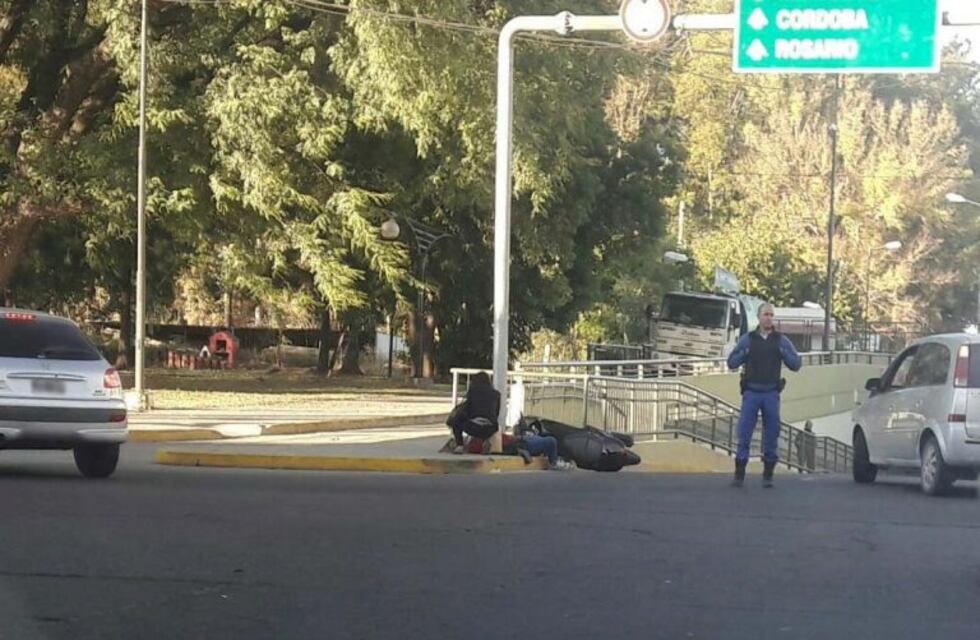 Hubo demoras en el tránsito por un accidente en la entrada del Viaducto