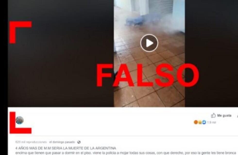 No, este video no fue filmado en la Argentina durante la gestión de Macri