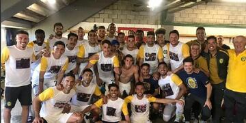 La intimidad del vestuario canalla luego de la victoria ante Newell´s\u002E