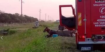 Los hombres fallecieron luego de que el carro donde viajaban fuera arrollado por un camión\u002E (FM Identidad)