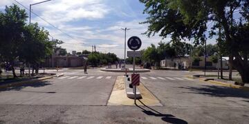 Rotonda en San Martín y Telles Meneses San Rafael