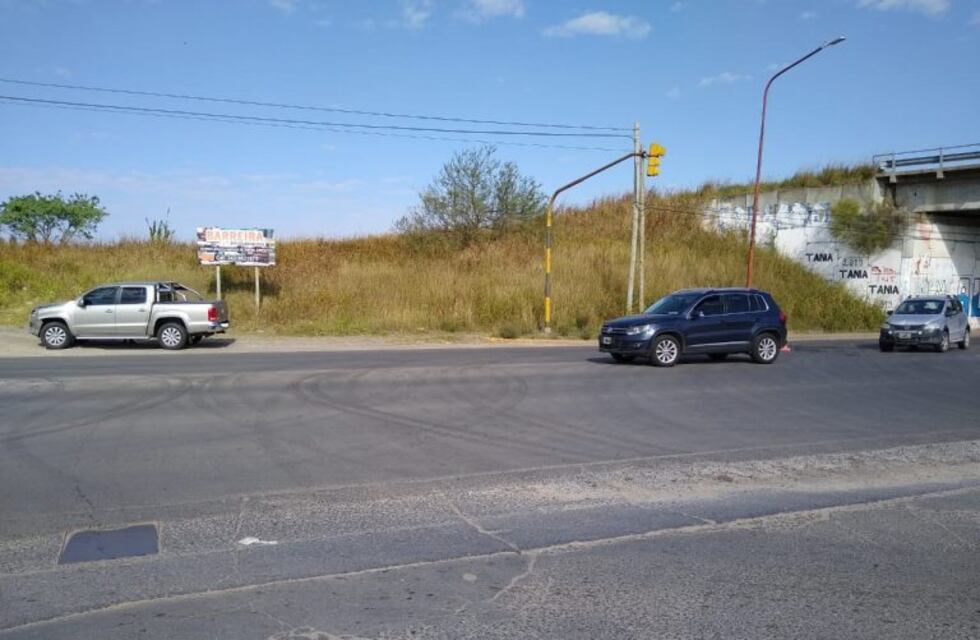 Choque en cadena en Avenida Almafuerte
