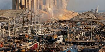 El daño que provocó la explosión en Beirut, (REUTERS)