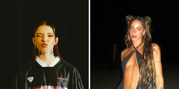 ¿Romance en el aire?: Young Miko paralizó las redes con una microbikini que parecería ser de Tini Stoessel.