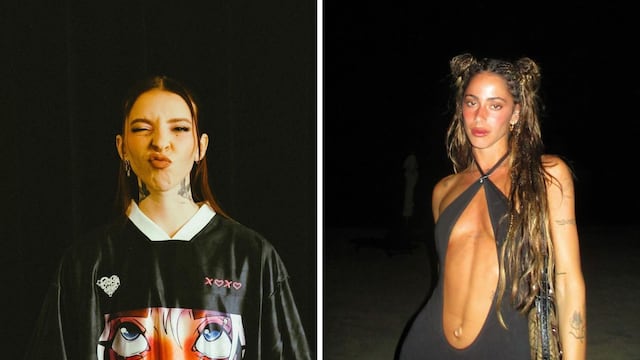 ¿Romance en el aire?: Young Miko paralizó las redes con una microbikini que parecería ser de Tini Stoessel.