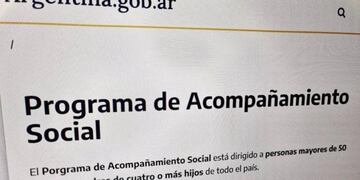Cómo es el nuevo Programa de Acompañamiento Social.