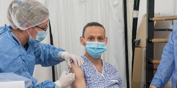 Primera vacunada en San Luis Covid-19