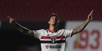 Emiliano Rigoni, ex Belgrano, anotó el primero para el San Pablo. Pero no pudo evitar la derrota.