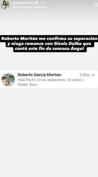 La verdad sobre el vínculo entre Roberto García Moritán y Gisela Dulko.