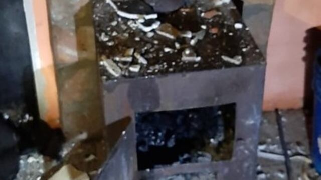 Por una salamandra, se incendió una vivienda